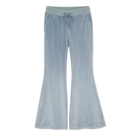 AERIE Kick-It Flare Velour High-Waisted Pants - Size Medium - Picture 2 of 7